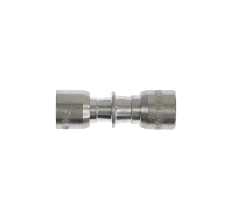 W11504419 - Genuine OEM Whirlpool Refrigerator Lokring Tube Coupler, 8mm - 7mm Aluminum Reducer